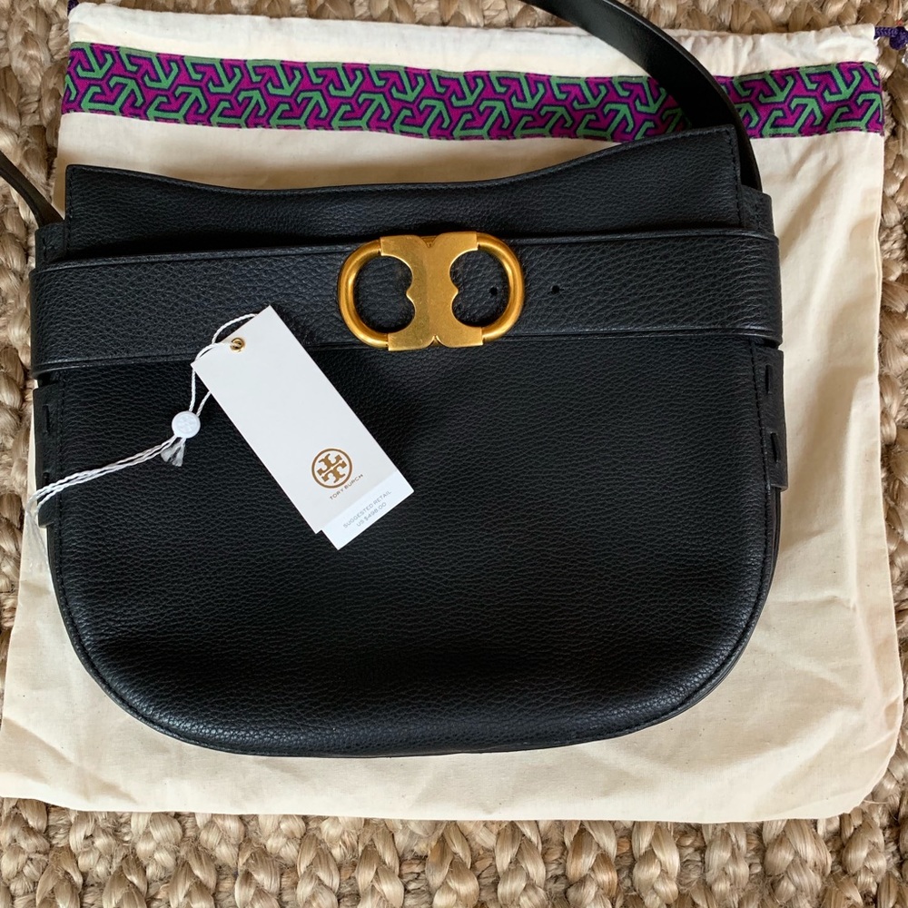 Tory Burch black cross-body bag purse handbag